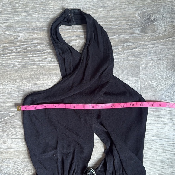 NEW REFORMATION Carlie Midi Dress In Black 4 - Picture 5 of 13